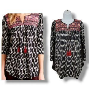 NEW Anthropologie One September Palambo Ikat Top Size XS